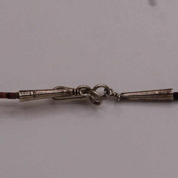 Vintage Southwest Native American Bear Fetish Multi Gemstone Necklace 30" - Picture 10 of 10